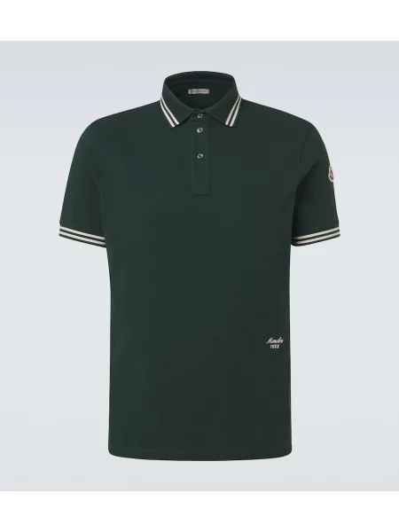 Tricou polo Moncler verde