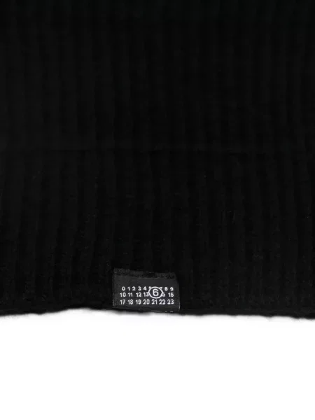 Căciulă Mm6 Maison Margiela tricotate negru