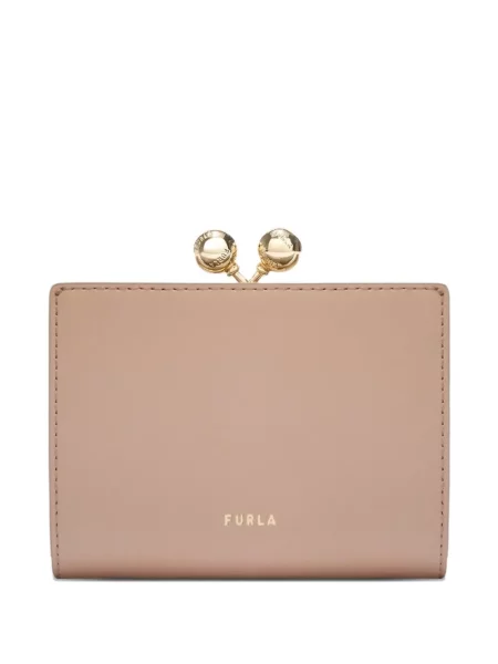 Pliabil portofel Furla cu buline roz