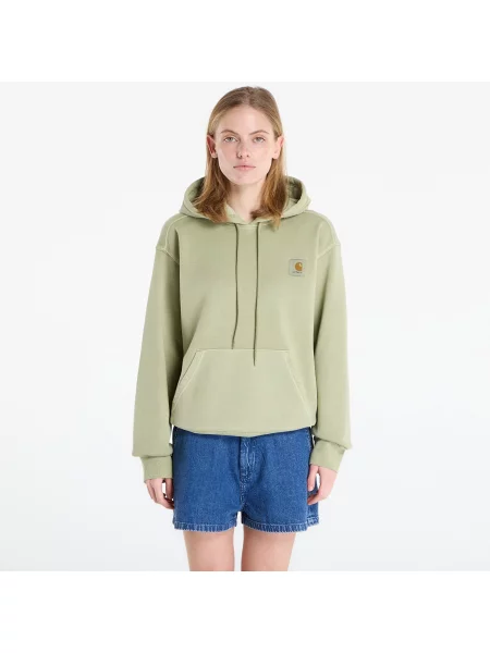 Худи Carhartt Wip с капюшоном зеленое