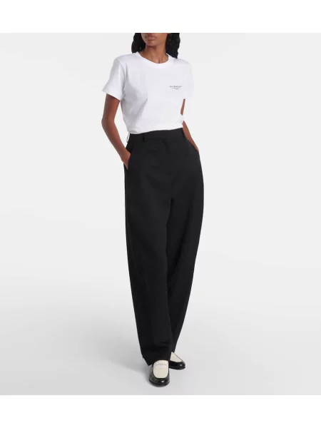 Pantaloni Givenchy de lână negru
