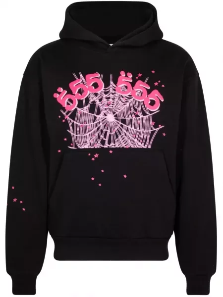 Hoodie Sp5der μαύρο