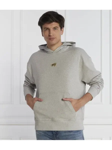 Hanorac cu glugă Tommy Jeans gri