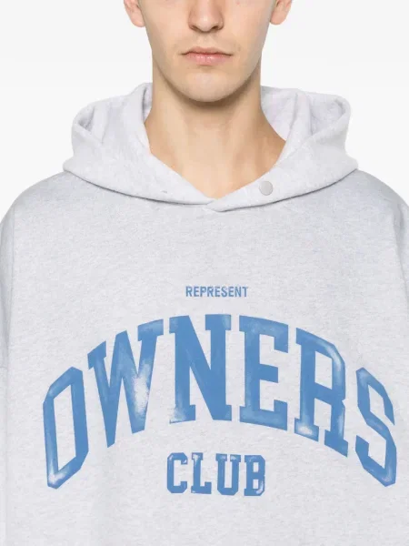 Hanorac cu glugă Represent gri