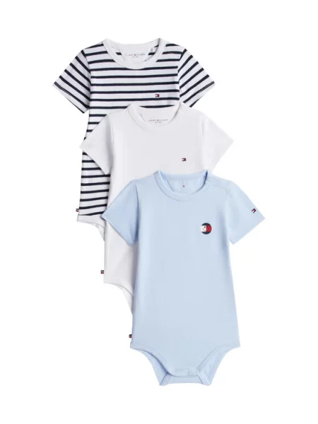 Souprava dětských body Tommy Hilfiger modrý