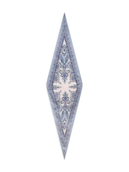 Fular Etro cu model paisley albastru