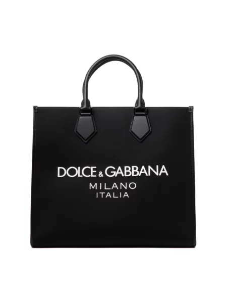 Torebka Dolce And Gabbana z logo czarna