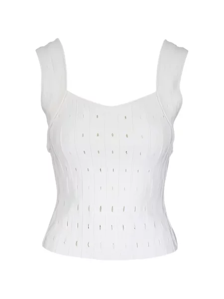 Top Simkhai ażurowy biały