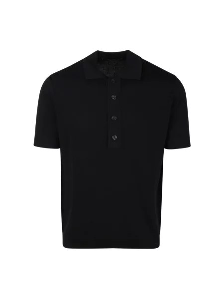 Koszulka polo Low Brand klasyczna czarna