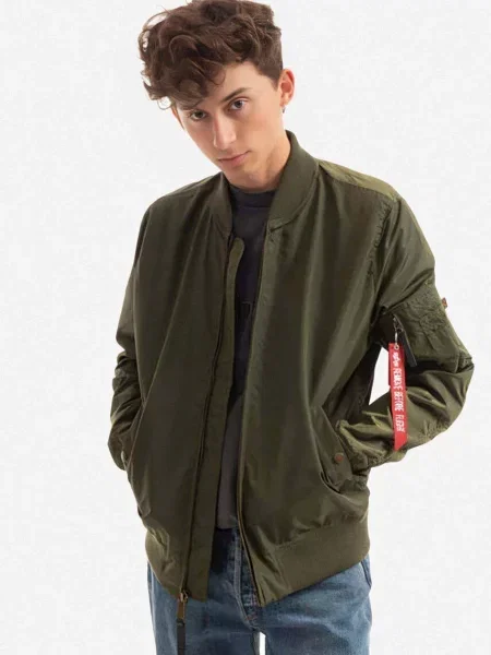 Alpha Industries geacă bomber TT bărbați de tranziție verde