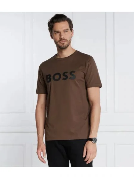 BOSS BLACK Póló Tiburt fekete