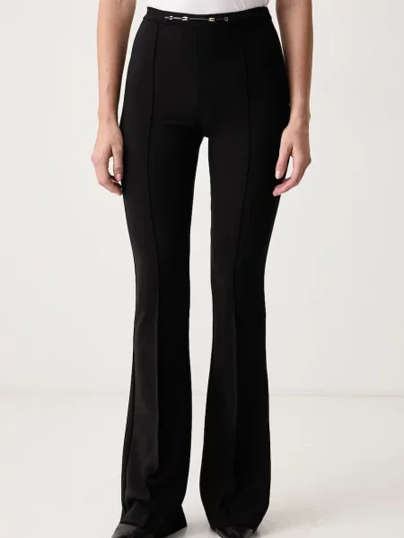 Elisabetta Franchi pantaloni evazați flare pentru femei negru