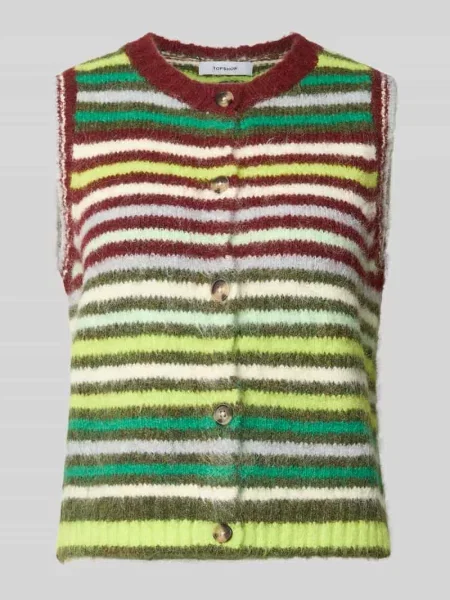 Kamizelka dzianinowa z wzór w model CARO' Topshop