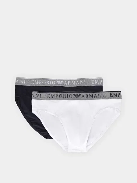 Набір трусів Emporio Armani білий/синій білі