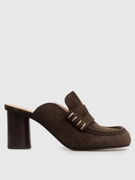 Замшевые мюли Jw Anderson коричневые