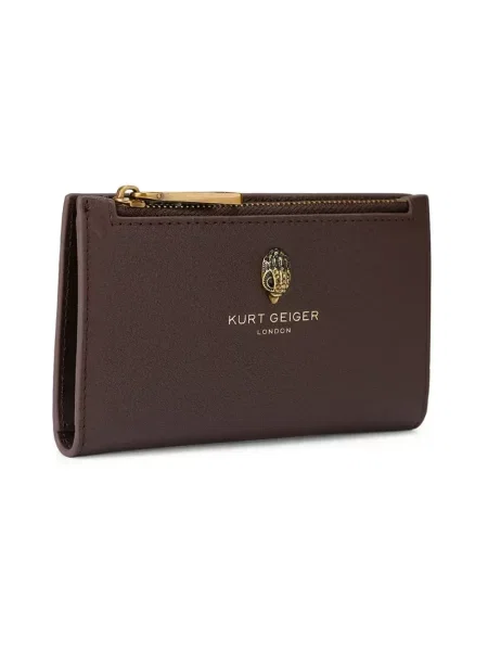 Kurt Geiger London portfel skórzany SLOANE brązowy