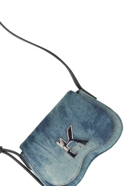 Чанта за през рамо Karl Lagerfeld Jeans с tie-dye ефект синьо