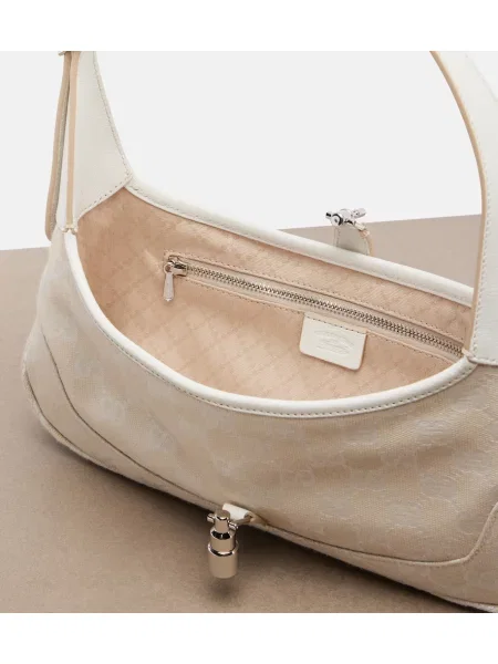 Geantă Gucci din canvas bej