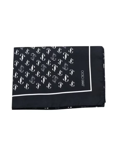 Chusta Jimmy Choo z logo czarna