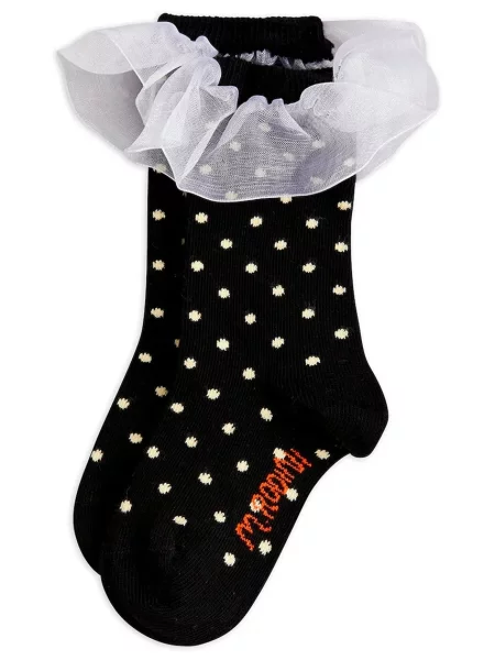 Mini Rodini ponožky Polka dot černé