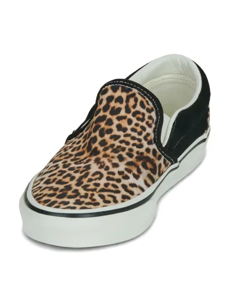 Pantofi Vans cu model leopard clasici negru