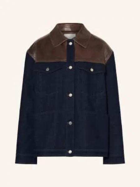 Sandro Kurtka Dżinsowa blau granatowa