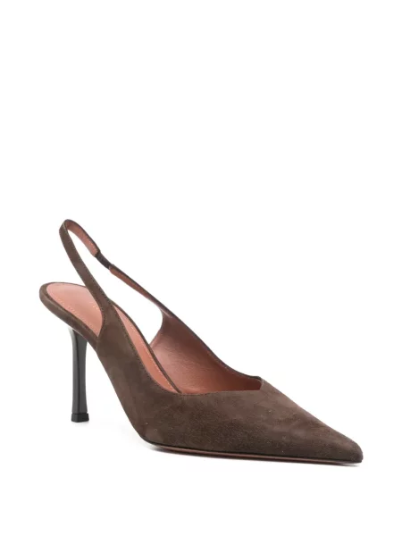 Pantofi cu toc Castagna slingback maro