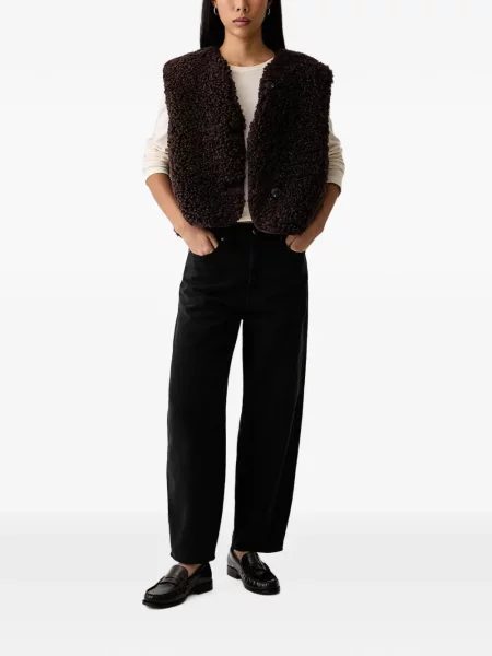 Bouclé vestă Marc O'polo maro