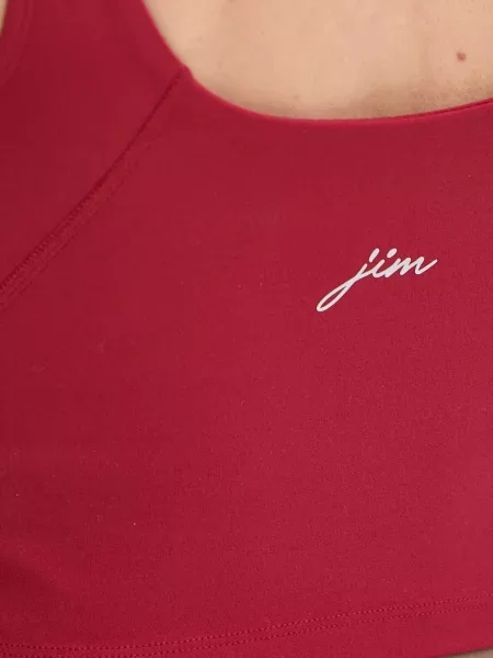 Női jóga felső JOYINME Grace red wine. Méret: 34 piros