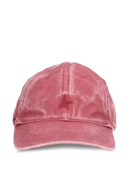 Șapcă Golden Goose cu broderie roz