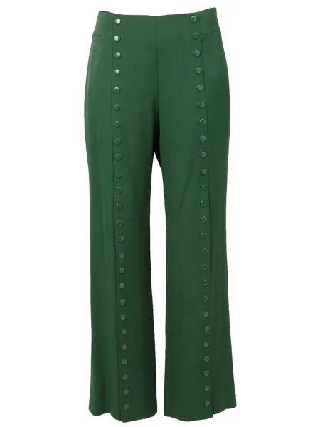 Pantaloni Rosie Assoulin cu tepi verde