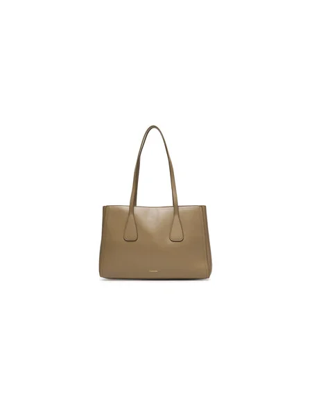 Calvin Klein Kabelka Ck Medium Work Tote béžová