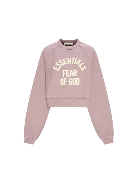 Bluza nierozpinana Fear Of God o skróconej długości fioletowa