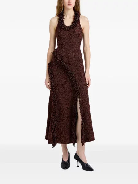 Rochie Proenza Schouler din jacard maro
