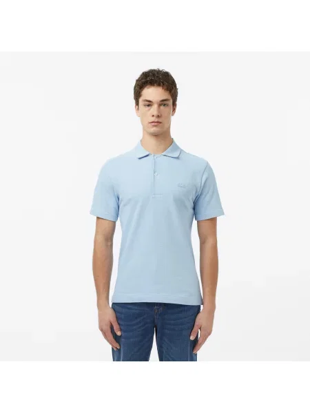 Классическое поло Lacoste голубое