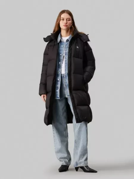 Geacă de blugi Calvin Klein Jeans negru
