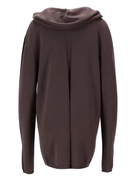 Hanorac cu glugă Rick Owens cu glugă maro