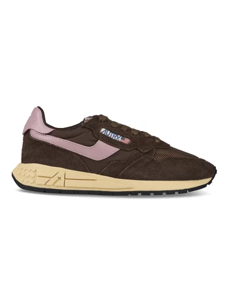 Sneakersy Autry brązowe