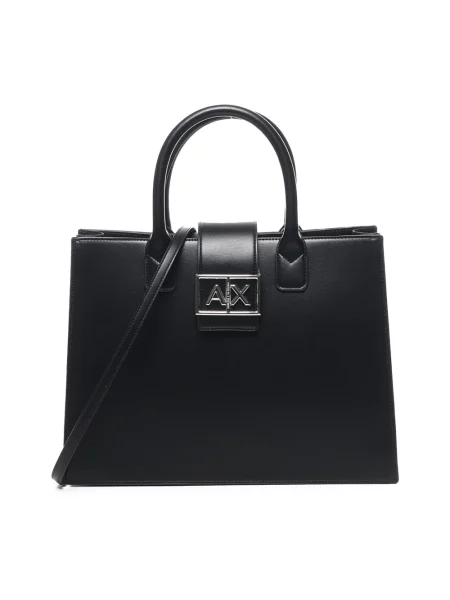 Torebka Armani Exchange skórzana czarna