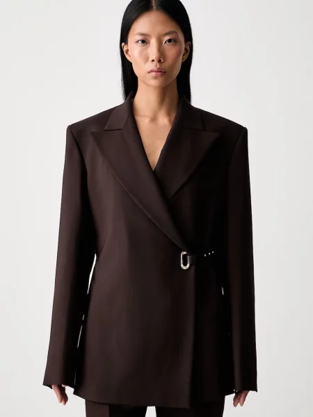 Sportmax Cinta sacou cu vâscoză pentru femei