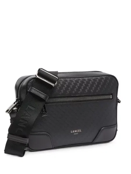 Crossbody torba Lancel s autogramom crna