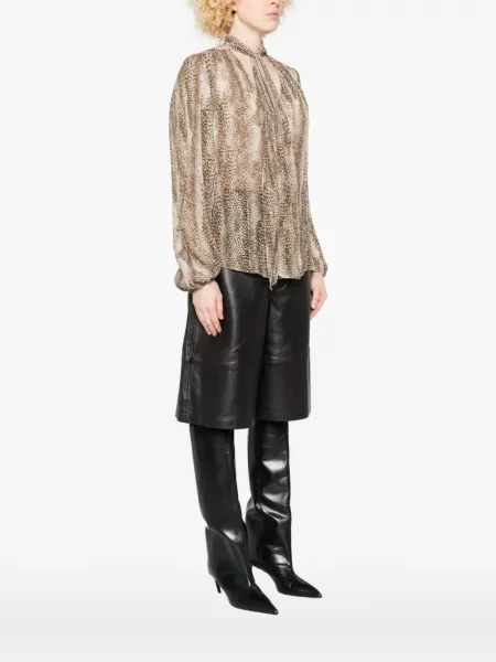 Bluză Twinset cu imagine maro