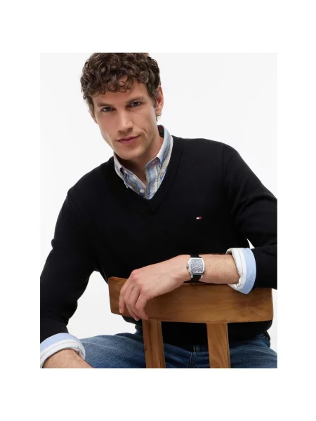 Sveter Tommy Hilfiger čierna