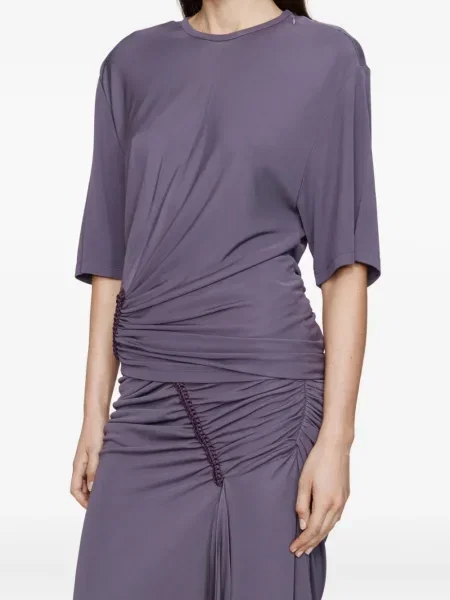 Fusta maxi Christopher Esber din jerseu violet