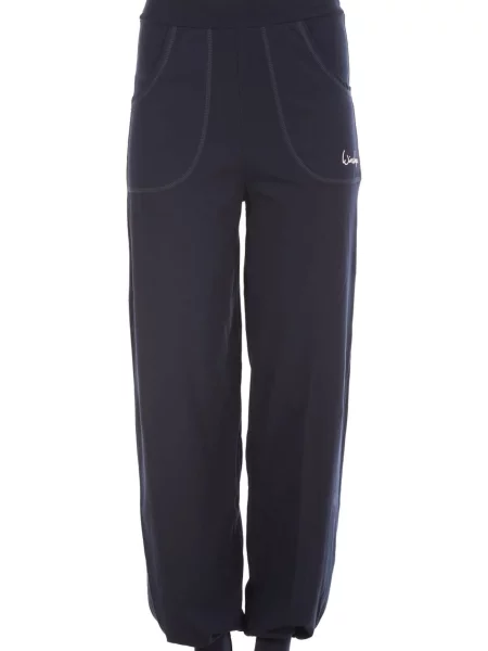 Winshape Pantaloni sport albastru închis alb