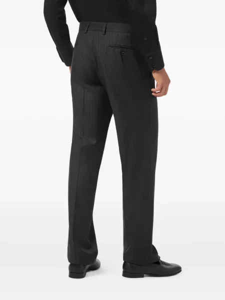 Pantaloni Billionaire cu dungi clasici negru