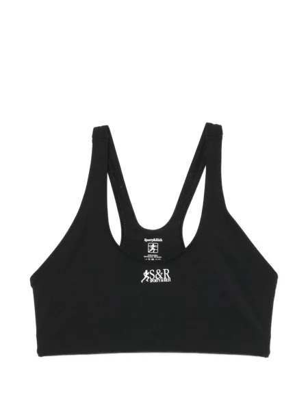 Sutien sport Sporty & Rich cu imagine negru