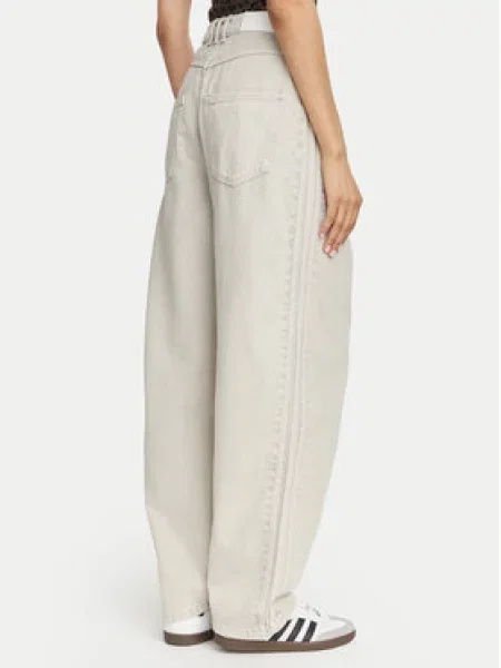 Adidas Jeans hlače Svetlo Barrel Fit siva