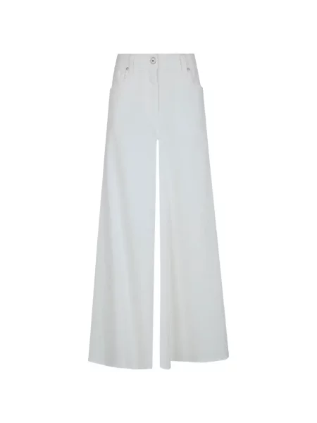 Szerokie jeansy Brunello Cucinelli białe