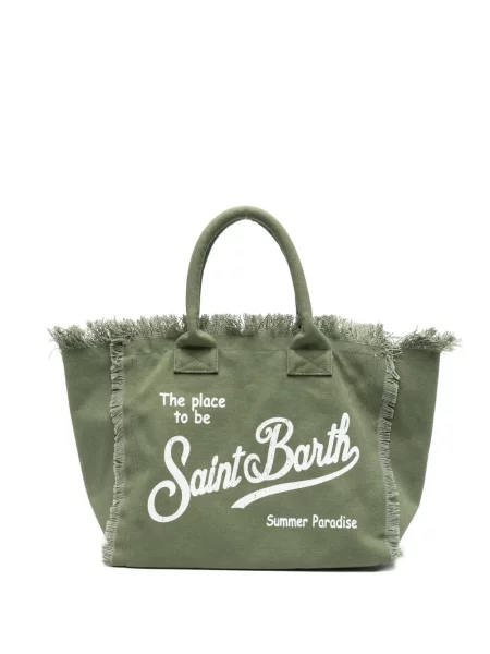 Geantă shopper Mc2 Saint Barth verde